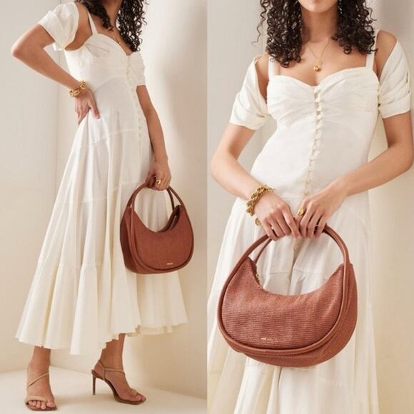 Cult Gaia Mina Dress Cream Ivory White Button Down Front Small - Picture 5 of 16